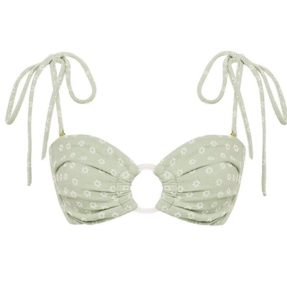 Montce Tori Ties Jade Floral Bandeau